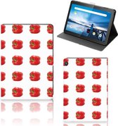Book Cover Lenovo Tablet M10 Hoesje met Magneetsluiting Paprika Red
