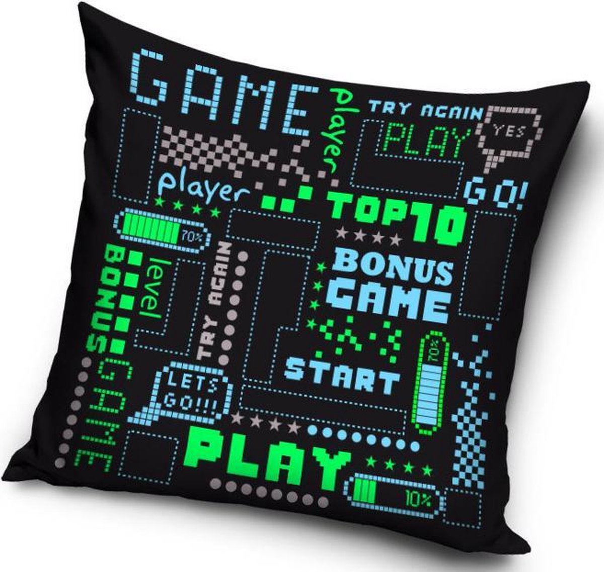 Gamer - Sierkussen Kussen 40 x 40 cm inclusief vulling