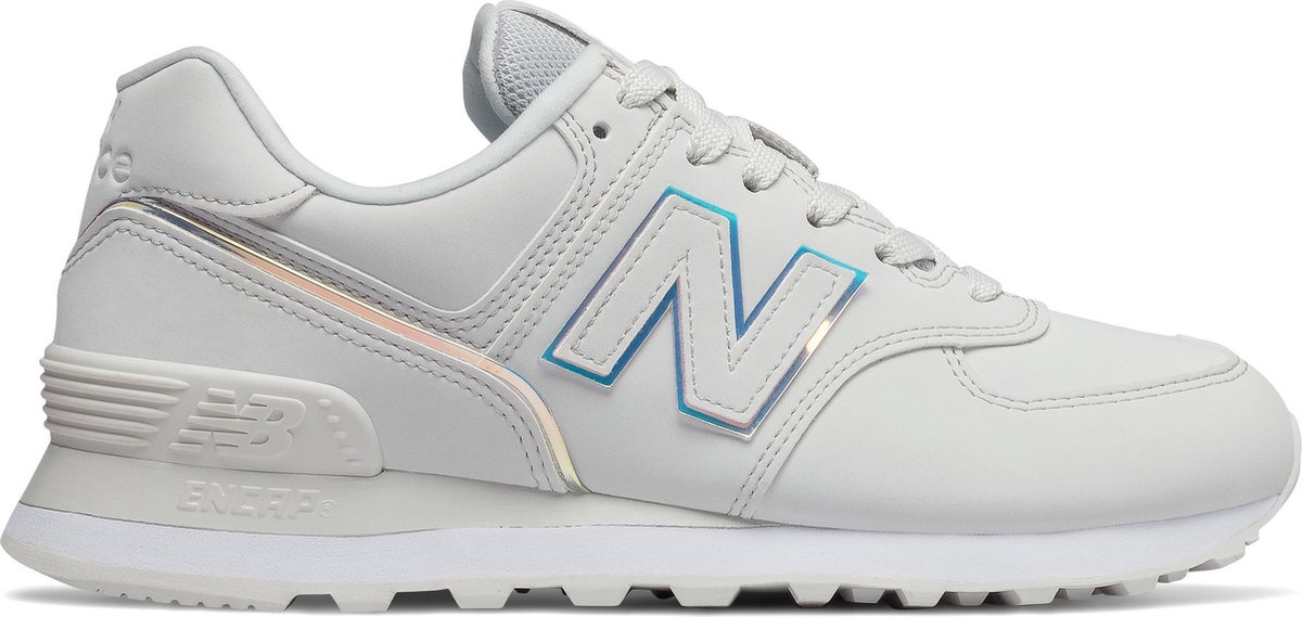 New Balance 574 Dames Sneakers White Cream - Schoenen.nl