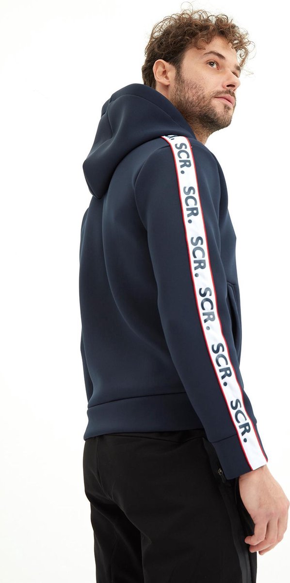 SCR. Emro - Hoodie Heren - Sweatvest met capuchon - Donkerblauw - Maat XXL