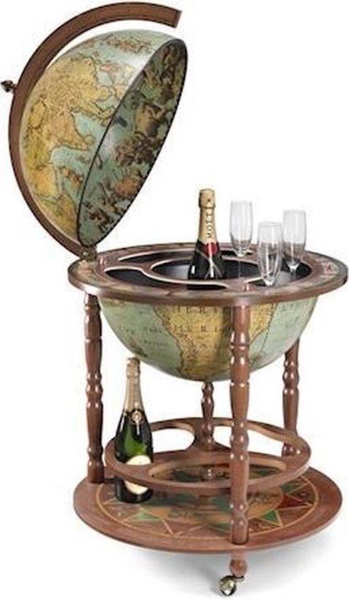 blijven Ongelofelijk Raak verstrikt Globebar - Drankkast - Decoratief meubel - Wereldbol Calipso Laguna -  Flessenkast... | bol.com