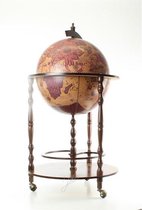 Globebar - Drankkast Wereldbol Decoratief meubel - Pegasso - Flessenkast Barglobe - 53 x 92 centimeter