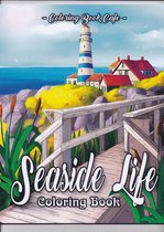 Seaside Life Coloring Book - coloring book cafe - Kleurboek voor volwassenen