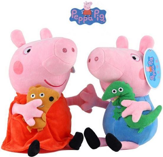 profiel composiet Inloggegevens Peppa Pig Pluche Knuffels - Peppa en George 19 cm | bol.com