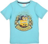 Minions T-shirt Piraat met korte mouw 104 cm - 4 jaar - Turquoise