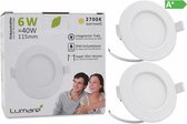 Lumare - set 2x inbouwspot - warm wit - IP44 -6 Watt - niet dimbaar