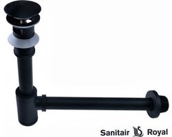 Sanitair Royal Sifon Zwart | Inclusief clickwaste