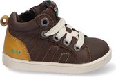 Bunnies JR Pol Pit Jongens Hoge Sneakers - Bruin - Leer - Veters