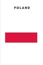 Poland: Country Flag A5 Notebook to write in with 120 pages
