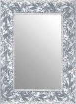 Brocante Spiegel Zilver & Wit 50x100 cm – Louisa – Grote Spiegels – Tijdloze Barok Spiegel – Duurzame spiegel zilveren lijst – Perfecthomeshop