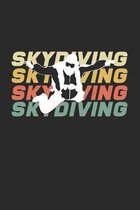 skydiving: 6x9 SkyDiving - dotgrid - dot grid paper - notebook - notes