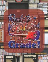 Ready to Rock 2nd Grade!: Wide Line Journal, notebook, with a colorful design and a pic of music stuff, School Exercise Book 8.5 x 11, 100 pages