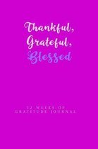 Thankful Grateful Blessed 52 Weeks Of Gratitude Journal: Daily Notebook For Women To Write Things They Are Grateful For With Prompts and Inspirational