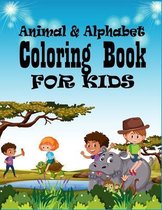 Alphabet & Animals Coloring Book For Kids