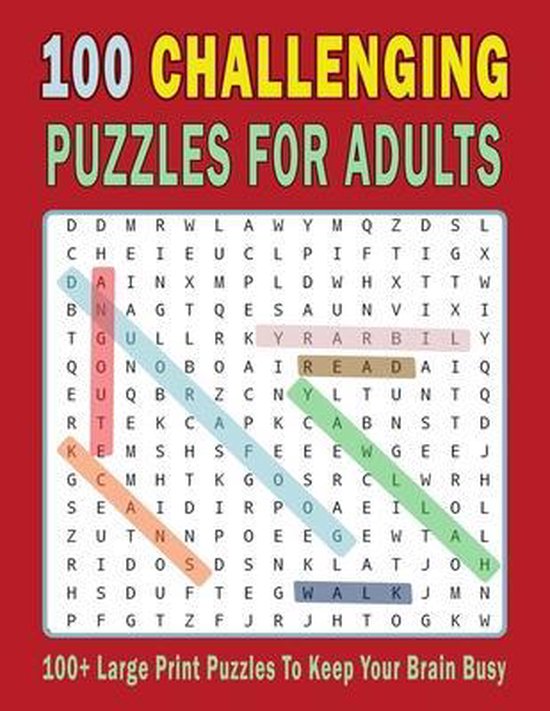 100 Challenging Puzzles For Adults, Yasmina Zariouh 9798642345948