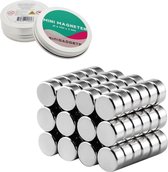Super sterke magneten - 6 x 3 mm (100-stuks) - Rond - Neodymium - Koelkast magneten - Whiteboard magneten - Klein - Ronde - 6x3mm