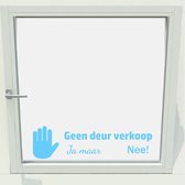 Geen deurverkoop