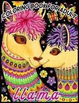 llama COLORING BOOK FOR ADULT