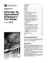 Publication 51 (2016), (Circular A), Agricultural Employer's Tax Guide