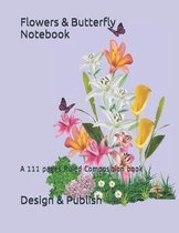Flowers & Butterfly Notebook