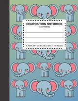 Composition Notebook Elephants