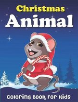 Christmas Animal Coloring Book for Kids