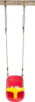 SwingKing babyschommel kunststof rood/geel luxe