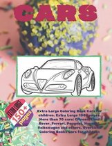 Extra Large Coloring Book Cars for children. Extra Large 150+ pages. More than 70 cars