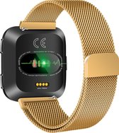 YONO Fitbit Versa 2 Bandje - Milanees – Goud - Large