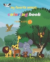 my favorite animals coloring book for kids +3: