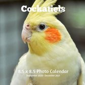 Cockatiels 8.5 X 8.5 Calendar September 2020 -December 2021
