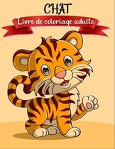 Chat livre de coloriage adulte