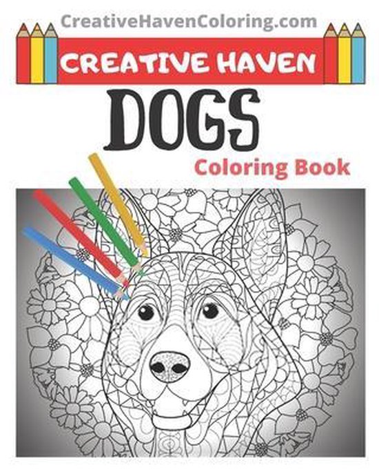 Creative Haven Dogs Coloring Book, Creativehavencoloring Com