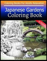 Japanese Gardens Coloring Book For Adults Relaxation 50 pictures