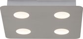 AEG lamp Formit LED wand- en plafondlamp 4flg nikkel | 4x 5W LED geïntegreerd (SMD), (500lm, 3000K) | Schaal A ++ tot E | Indirecte verlichtingstechnologie: uitstekende lichtverdel
