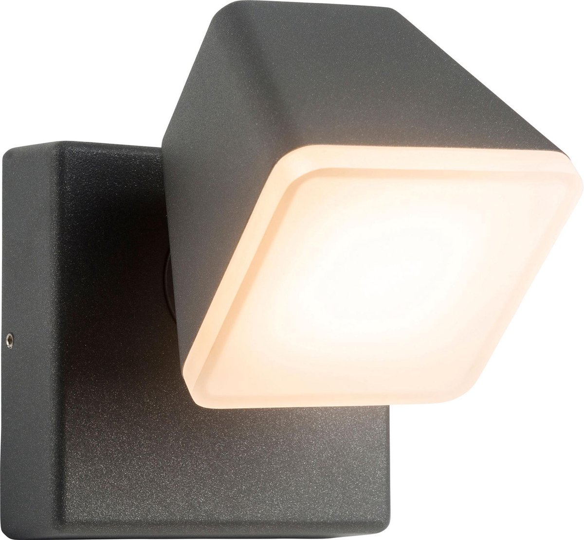 AEG lamp Isacco LED wandlamp antraciet | 1x 12,5W LED geïntegreerd, (1200lm, 3000K) | Schaal A ++ tot E | IP-beschermingsklasse: 54 - spatwaterdicht