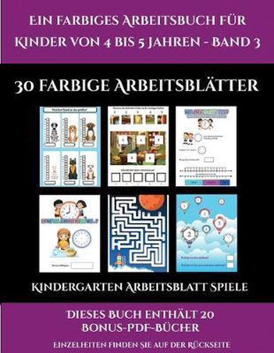  Kindergarten Arbeitsblatt Spiele (Ein Farbiges Arbeitsbuch Fur Kinder Motiv 