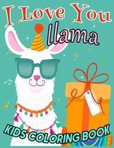 I Love You llama KIDS COLORING BOOK