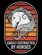 Easily Distracted By Horses: 2020 - 2023 Four Year Monthly Planner and Notebook