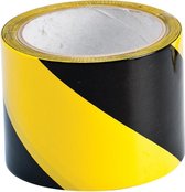 Brady waarschuwingstape - 75 mm x 30 m - zwart/geel - PVC