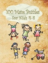 100 Maze Puzzles for Kids 4-8