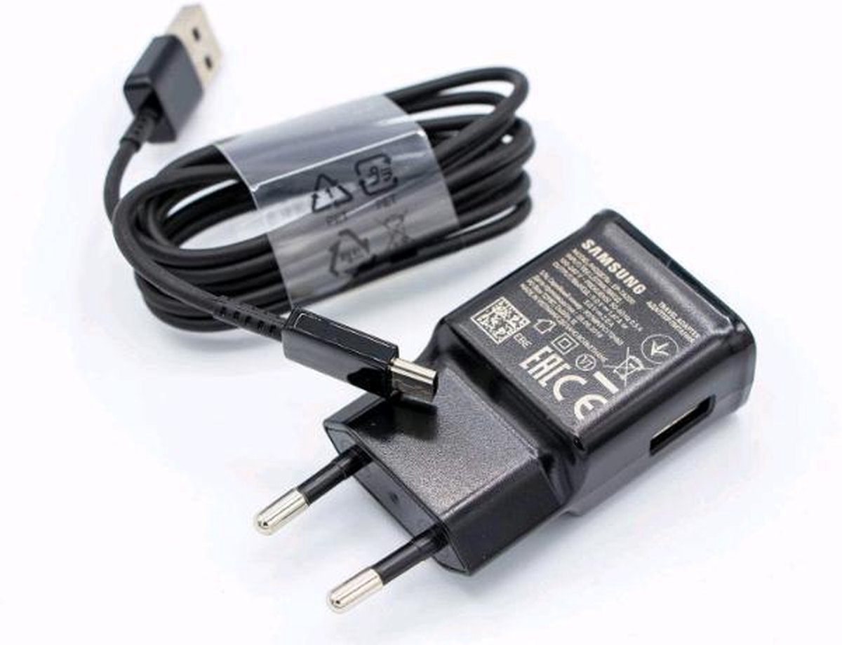 Samsung snellader EP-TA200 2A zwart met USB type C-kabel EP-DG950