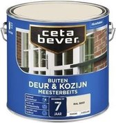 CetaBever Buiten Deur & Kozijn Meester Beits - Zijdeglans - RAL 9001 - 2,5 liter
