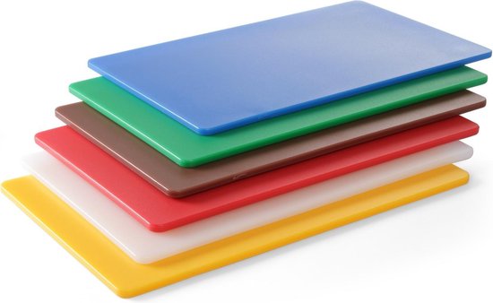 Cosy&Trendy HACCP kleurcode snijplanken 53 x 32 x 1,5 cm - Set-6 | bol.com