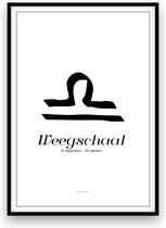 Weegschaal - sterrenbeeldposter - A3 formaat