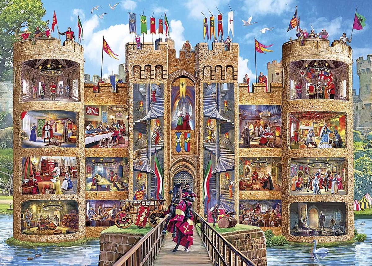 Castle Cutaway Puzzel (1000 stukjes) — cadeau in Spellen & Speelgoed - foto 2