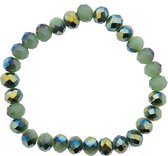 Melady Kralen Armband 30beads*8mm Groen Kunststof Rond Kralen Armband Dames Armbandjes Sieraden Dames