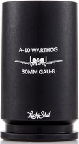 Lucky Shot USA - Shotglas 30MM met opdruk "A10 Warthog 30MM GAU8" - zwart