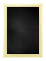 Zwart Krijtbord met Aluminium Lijst - Goud - 75 x 105 cm - Lijstbreedte: 23 mm - Breed