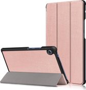 Tri-Fold Book Case met Wake/Sleep - Geschikt voor Huawei MatePad T8 Hoesje - Rose Gold